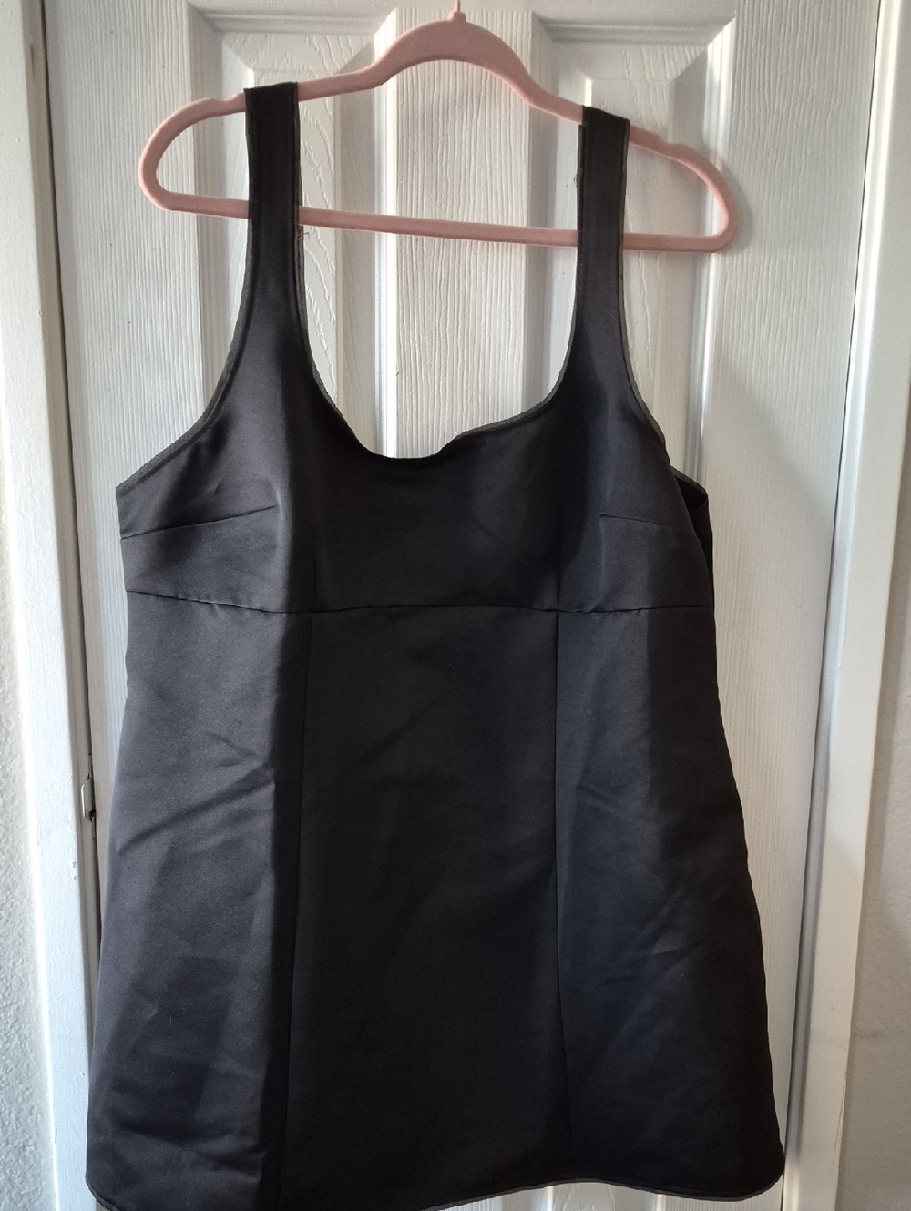 H&M Black Sleeveless A-Line Mini Dress